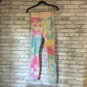 Pastel tye dye nike leggings